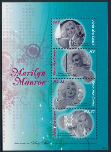 Poštové známky Papua Nová Guinea 2008 Marilyn Monroe Mi# Block 65 Kat 10€