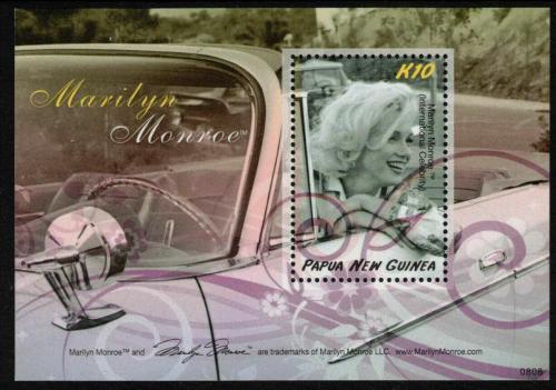 Poštová známka Papua Nová Guinea 2008 Marilyn Monroe Mi# Block 66 Kat 7€