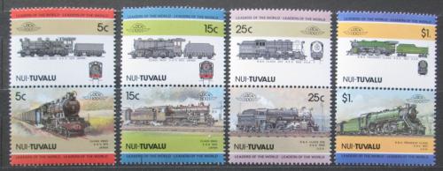 Poštové známky Tuvalu Nui 1985 Lokomotívy Mi# 21-28