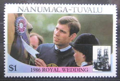 Poštová známka Tuvalu Nanumaga 1986 Princ Andrew Mi# 90