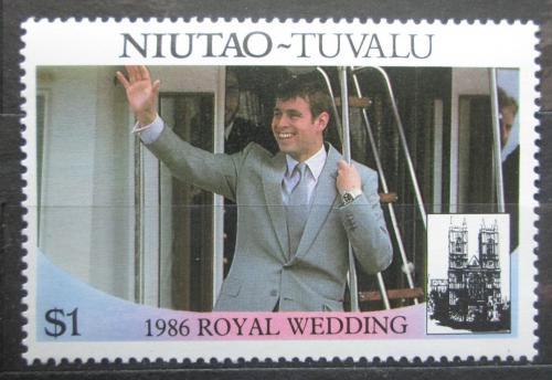 Poštová známka Tuvalu Niutao 1986 Princ Andrew Mi# 78