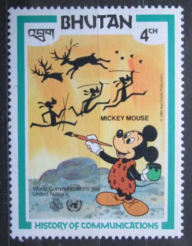 Poštová známka Bhútán 1984 Disney, Mickey Mouse Mi# 829