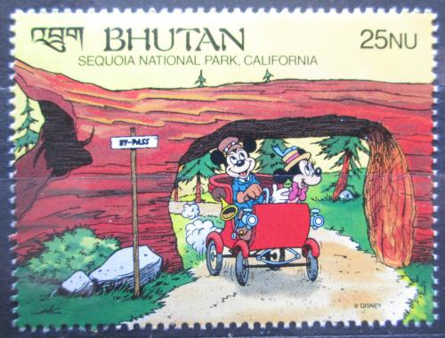 Poštová známka Bhútán 1991 Disney, Sequoia National Park Mi# 1392 Kat 5.50€