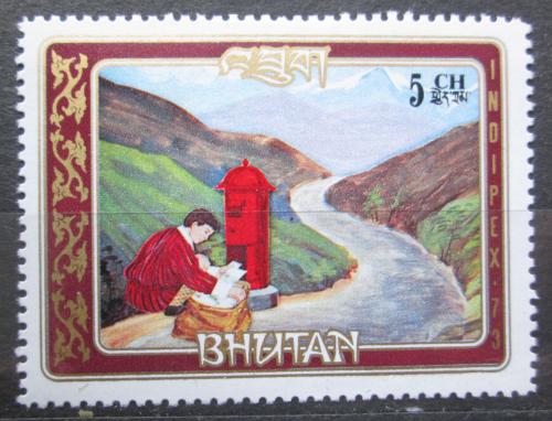 Poštová známka Bhútán 1973 Poštovní služby Mi# 575