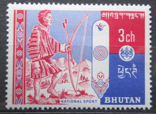 Poštová známka Bhútán 1962 Lukostøelec Mi# 6
