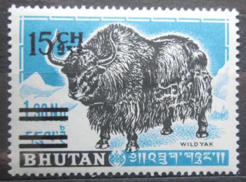 Poštová známka Bhútán 1965 Jak divoký pretlaè Mi# 67 Kat 20€