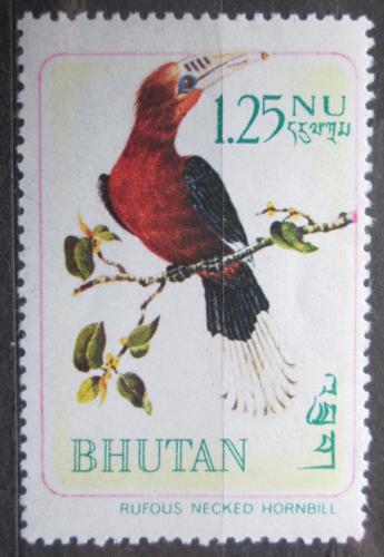 Poštová známka Bhútán 1968 Aceros nepalensis Mi# 256 A