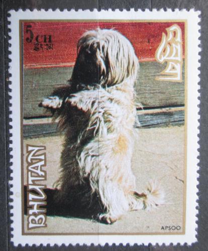 Poštová známka Bhútán 1972 Lhasa Apso Mi# 530