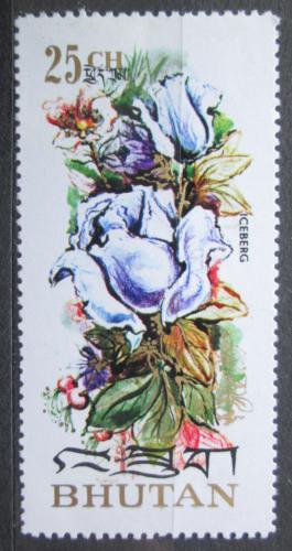 Poštová známka Bhútán 1973 Rùže Mi# 546