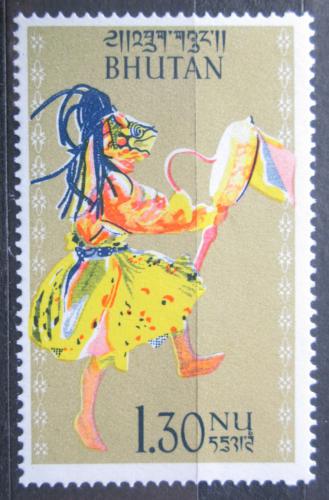 Poštová známka Bhútán 1964 Taneèník Mi# 29