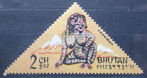 Poštová známka Bhútán 1966 Yetti Mi# 96 A