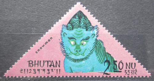 Poštová známka Bhútán 1966 Yetti Mi# 105 A