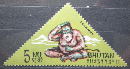 Poštová známka Bhútán 1966 Yetti Mi# 107 A