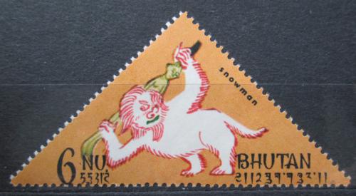 Poštová známka Bhútán 1967 Yetti Mi# 108 A