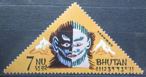 Poštová známka Bhútán 1967 Yetti Mi# 109 A