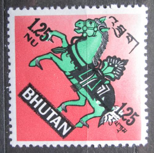 Poštová známka Bhútán 1968 Mýtický kùò Mi# 202 A
