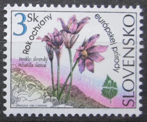 Poštová známka Slovensko 1995 Koniklec slovenský Mi# 218