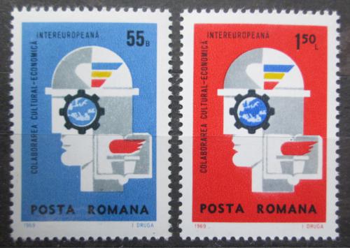 Poštové známky Rumunsko 1969 INTEREUROPA Mi# 2764-65