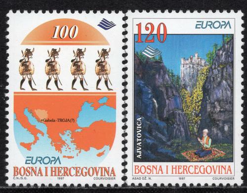 Poštové známky Bosna a Hercegovina 1997 Európa CEPT, legendy Mi# 85-86