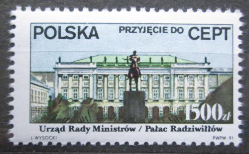 Poštová známka Po¾sko 1991 Knížecí palác Mi# 3314