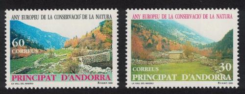 Poštové známky Andorra Šp. 1995 Ochrana pøírody Mi# 241-42