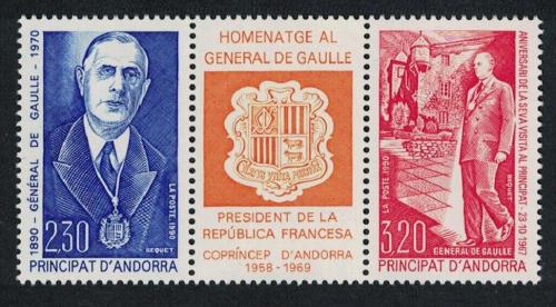 Poštové známky Andorra Fr. 1990 Charles de Gaulle Mi# 418-19