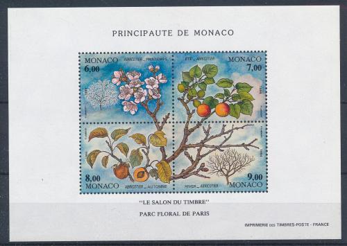 Poštové známky Monako 1994 Meruòky Mi# Block 65 Kat 14€