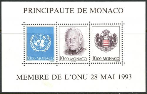 Poštové známky Monako 1993 Kníže Rainier III. Mi# Block 60 Kat 12€