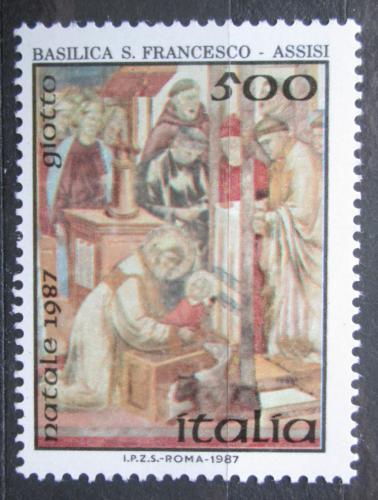 Poštová známka Taliansko 1987 Vianoce, freska Mi# 2027