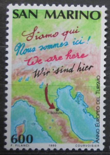 Poštová známka San Marino 1990 Mapa Mi# 1435 A