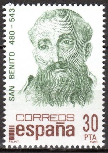 Poštová známka Španielsko 1981 Benedikt z Nursie Mi# 2503