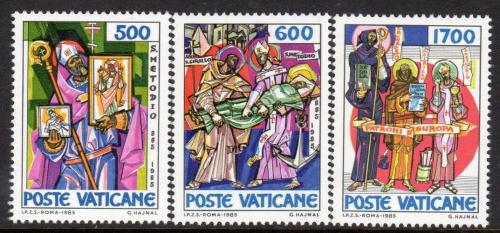 Poštové známky Vatikán 1985 Smrt svatého Metodìje, 1100. výroèie Mi# 867-69