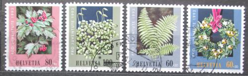 Poštové známky Švýcarsko 1993 Lesní rostliny Mi# 1512-15 Kat 5.50€