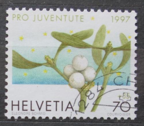 Poštová známka Švýcarsko 1997 Jmelí bílé Mi# 1629