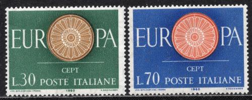 Poštové známky Taliansko 1960 Európa CEPT Mi# 1077-78