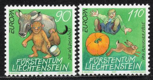 Poštové známky Lichtenštajnsko 1997 Európa CEPT, legendy Mi# 1145-46 Kat 5€