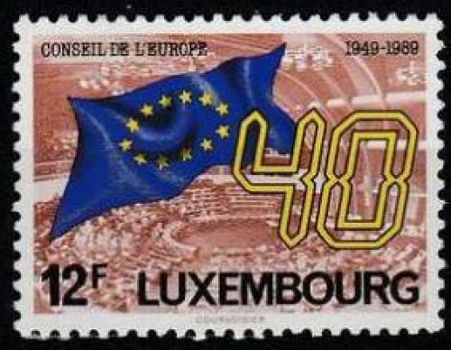 Poštová známka Luxembursko 1989 Vlajka Evropské unie Mi# 1222