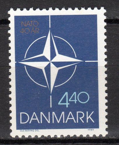 Poštová známka Dánsko 1989 NATO, 40. výroèie Mi# 946