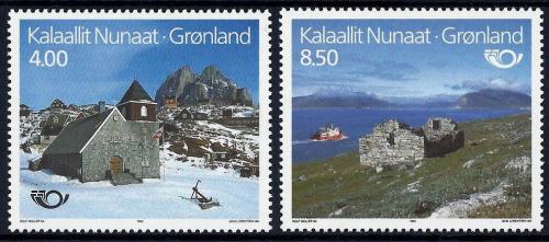 Poštové známky Grónsko 1993 NORDEN, turistické zaujímavosti Mi# 234-35