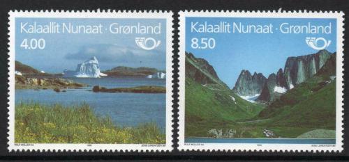 Poštové známky Grónsko 1995 NORDEN, turistické zaujímavosti Mi# 260-61