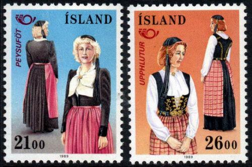 Poštové známky Island 1989 NORDEN, lidové kroje Mi# 699-700