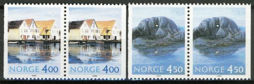 Poštové známky Nórsko 1995 NORDEN, turistika Mi# 1176-77 Kat 10.50€