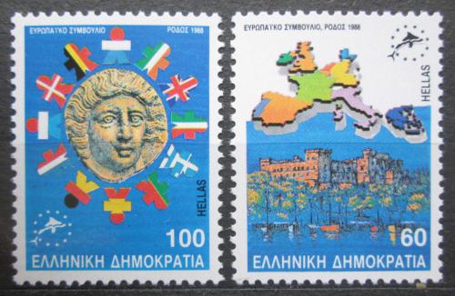 Poštové známky Grécko 1988 Evropská unie Mi# 1715-16 A Kat 7€