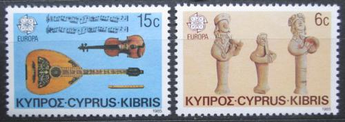 Poštové známky Cyprus 1985 Európa CEPT, hudobný nástroje Mi# 641-42