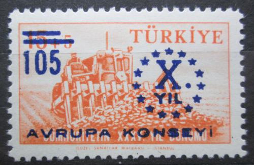 Potov znmka Turecko 1959 Evropsk rada, 10. vroie Mi# 1625