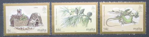 Poštové známky Malta 1995 Ochrana pøírody Mi# 964-66 Kat 6€