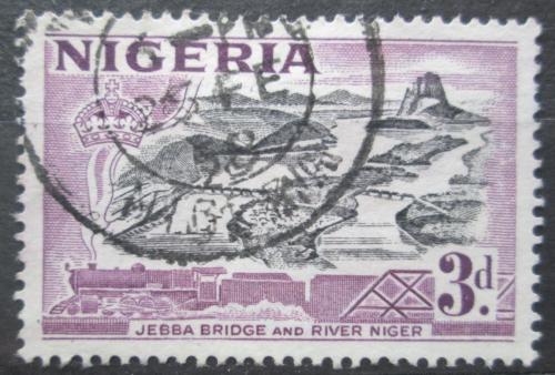 Poštová známka Nigéria 1953 Most pøes øeku Niger Mi# 76