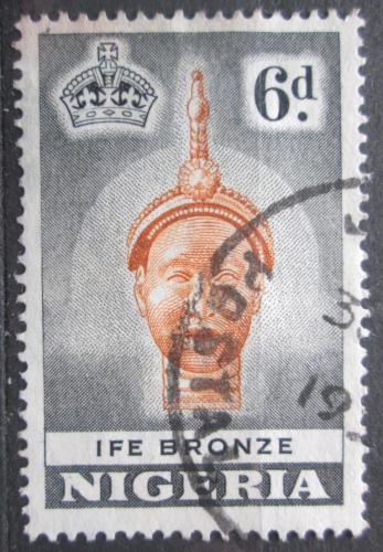 Poštová známka Nigéria 1953 Bronzová socha Mi# 78