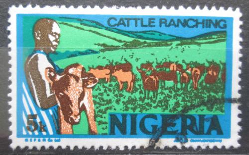 Poštová známka Nigéria 1973 Stádo skotu Mi# 276 I Y