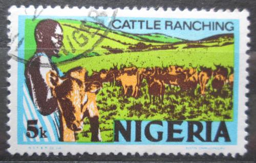 Poštová známka Nigéria 1973 Stádo skotu Mi# 276 I Y b